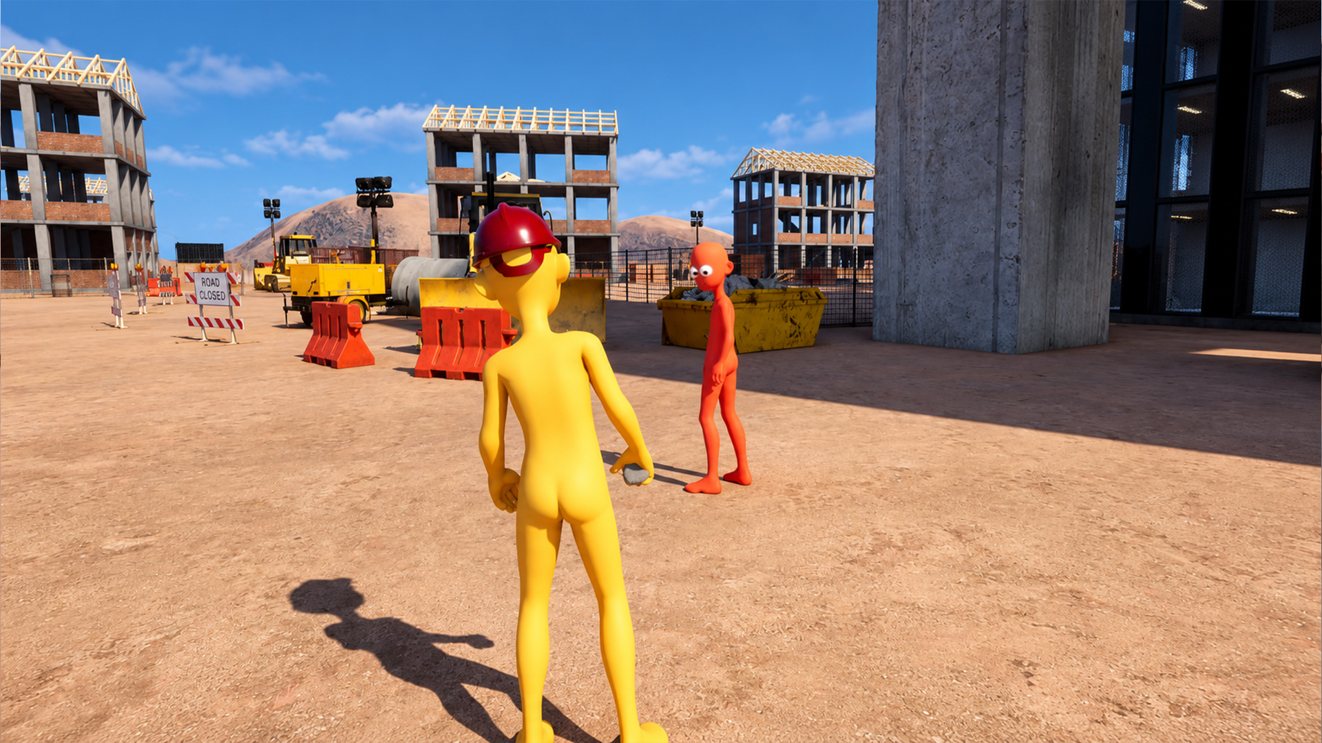 BASHDASH players in the construction yard